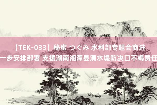 【TEK-033】秘蜜 つぐみ 水利部专题会商进一步安排部署 支援湖南湘潭县涓水堤防决口不竭责任