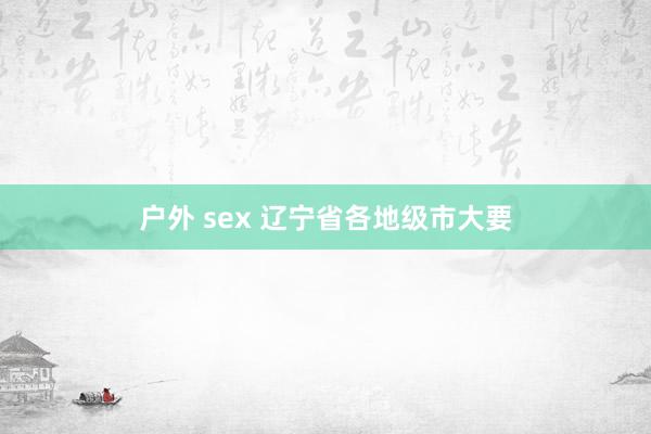 户外 sex 辽宁省各地级市大要