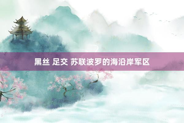 黑丝 足交 苏联波罗的海沿岸军区