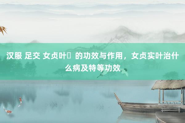 汉服 足交 女贞叶​的功效与作用，女贞实叶治什么病及特等功效